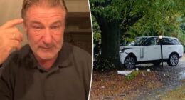 Alec Baldwin addresses crashing wife Hilaria’s car into a ‘big fat tree’