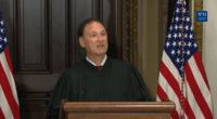 Samuel Alito at a WH swearing-in ceremony.