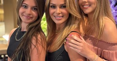 Amanda Holden has revealed her youngest daughter Hollie (L) goes out of her way to avoid being seen with her - insisting the teenager wants 'no connection' with her famous mum