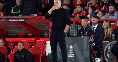 Nottingham Forest fans sang 'sacked in the morning' at Ange Postecoglou on Thursday night