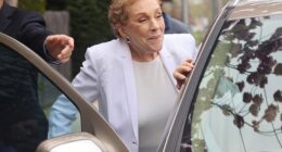 Dame Julie Andrews, who turned 90 today, has made only fleeting public appearances in recent years. Above: During a shopping trip near her home in The Hamptons last April