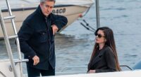 Anne Hathaway and her husband Adam Shulman explored Lake Como, Italy by boat with their two children on Sunday
