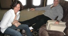 Ghislaine Maxwell and Jeffrey Epstein on the Lolita Express