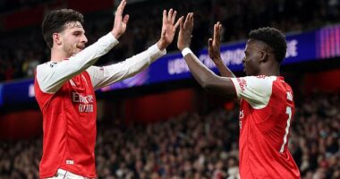 Arsenal beat Olympiakos 2-0 in the Champions League on Wednesday night at the Emirates