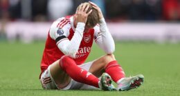 Martin Odegaard's dismal luck with injury continued as he hobbled off again against West Ham