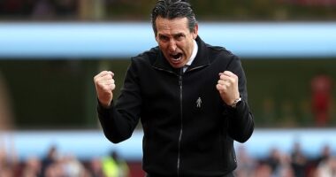 Unai Emery celebrated as Aston Villa's revival continued with a 2-1 victory over Burnley