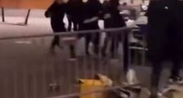 Violence emerged in Rotterdam on Wednesday as Feyenoord and Aston Villa fans clashed