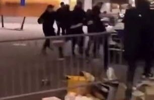 Violence emerged in Rotterdam on Wednesday as Feyenoord and Aston Villa fans clashed