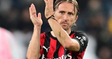 AC Milan are heading to Perth to play an Italian league game in a historic first (AC Milan star Luka Modric is pictured)