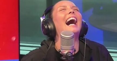 Radio host Ricki-Lee Coulter was left in hysterics after phone-in listener Isabella mispronounced "charcuterie board" as "security board"