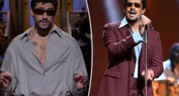 Bad Bunny hits back at Super Bowl halftime show critics in 'SNL' monologue