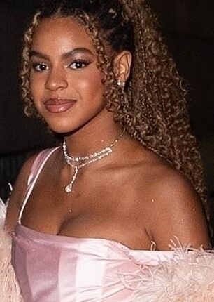 Blue Ivy Carter looked every bit the mini-me of her famous mother Beyoncé Knowles-Carter as she glammed up to attend The Angel Ball, which was held at Cipriani Wall Street in Lower Manhattan on Monday night