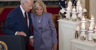 President Joe Biden and first lady Jill Biden at the White House on May 24, 2023