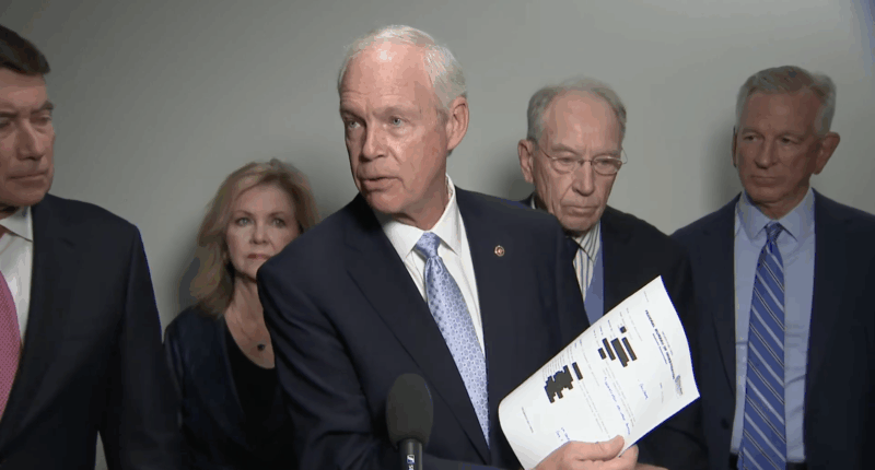 Sen. Ron Johnson discusses document showing the FBI spied on eight Republicans senators.