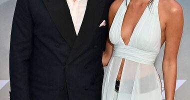 Brad Pitt and longtime girlfriend Ines de Ramon have cemented their romance by 'fully living together'; pictured in June