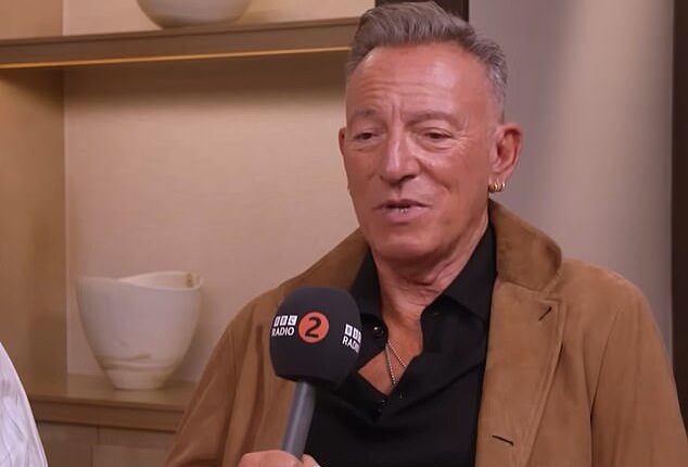 Bruce Springsteen admitted he was 'totally embarrassed' by his 'breakdown' as he opened up about his mental health journey on Wednesday