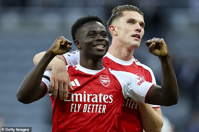 Saka has enjoyed a burgeoning strike partnership with new signing Victor Gyokeres