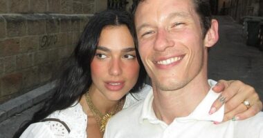 Callum Turner has candidly opened up on his romance with fiancée Dua Lipa, as he gushed that she was 'the most beautiful woman in the world' and revealed how he defines 'true love'