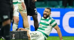 Cameron Carter-Vickers pulled up at the full-time whistle after the victory over Sturm Graz