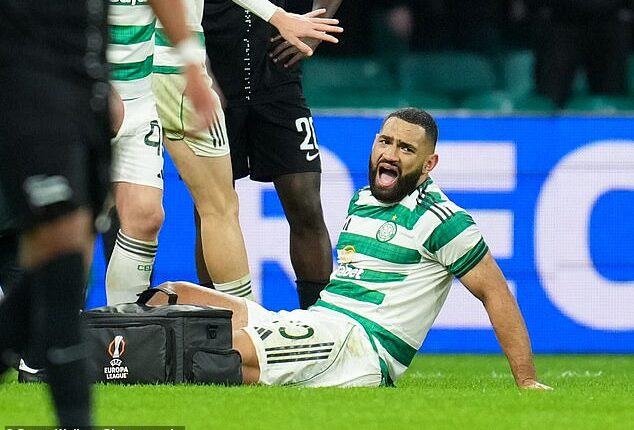 Cameron Carter-Vickers pulled up at the full-time whistle after the victory over Sturm Graz