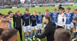 Cesc Fabregas was filmed giving his Como squad an inspiring speech after their win