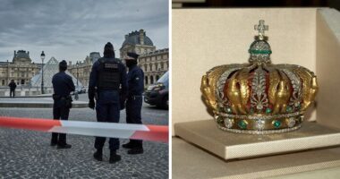Chainsaw-Wielding Thieves Drop Priceless Crown Outside The Louvre In Bizarre Scooter Getaway