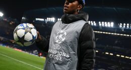 Thiago Silva's son Isago, 16, was on ballboy duty for Chelsea against Benfica on Tuesday