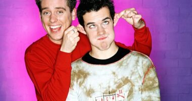 They practically raised a generation, with Millenials glued to their TV screens every weekend to watch Dick & Dom In Da Bungalow (pictured in 2003)