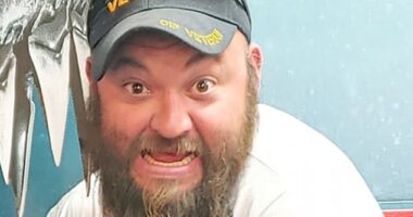 Chilling body camera footage shows the moment Thomas Jacob Sanford, 40, was gunned down by police officers