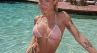 Tammy Hembrow (pictured) has inspired the ire of a 'life coach' after announcing that she joined the dating app, Tinder