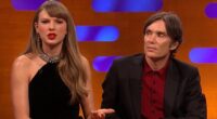 Cillian Murphy has been called out for his 'resting bored face' while listening to Taylor Swift is talking about her engagement to fiancé Travis Kelce