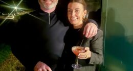 Coleen Rooney shared a photo of a night out with husband Wayne as he turned 40