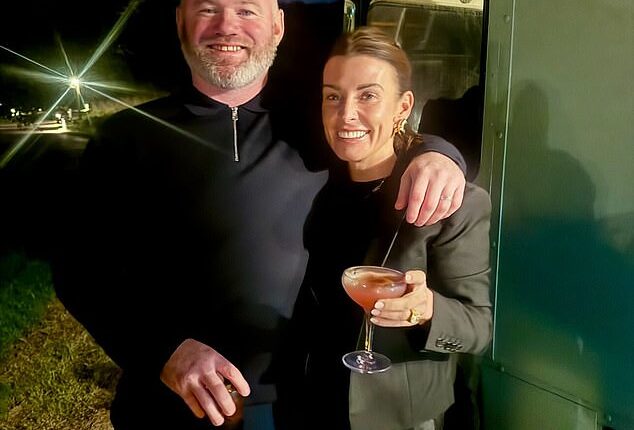 Coleen Rooney shared a photo of a night out with husband Wayne as he turned 40