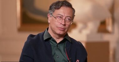 Colombian President Gustavo Petro (pictured) said the best solution for him would be to 'get rid' of President Donald Trump