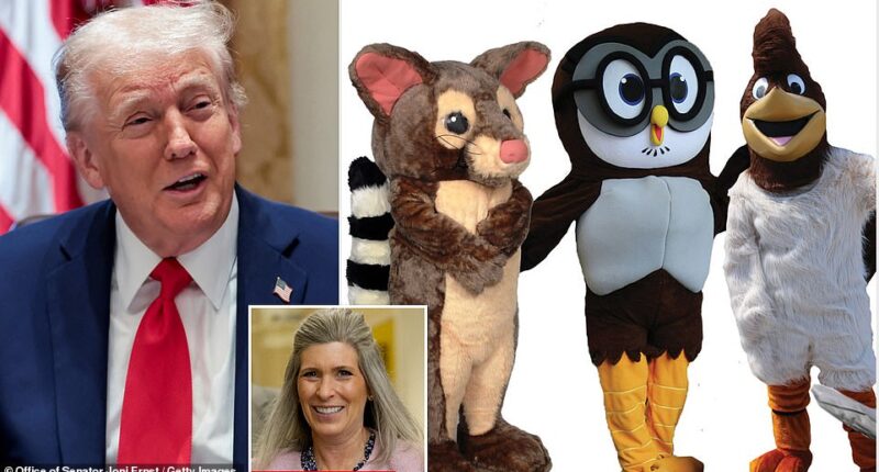 Costumed mascots for various federal agencies that have cost taxpayers hundreds of thousands of dollars would be sent packing under one GOP senator's plan to slash spending amid the government shutdown.
