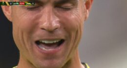 Cristiano Ronaldo was spotted giving himself a pep-talk before a late free-kick in Al-Nassr's defeat by Al Ittihad