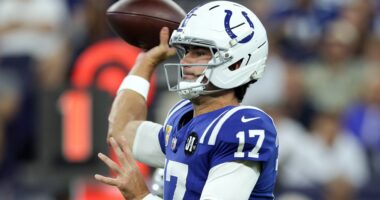 Daniel Jones Reacts to Colts Beating Raiders in Week 5