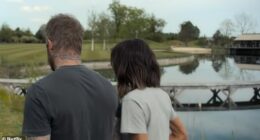 David and Victoria Beckham's private beach has attracted the attention of West Oxfordshire Council after it was spotted in scenes from their new Netflix documentary series (pictured)