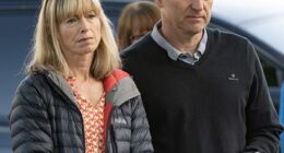Kate and Gerry McCann are pictured at the annual prayer vigil in their home village of Rothley, Leicestershire, to mark the 18th anniversary of the disappearance of their daughter Madeleine
