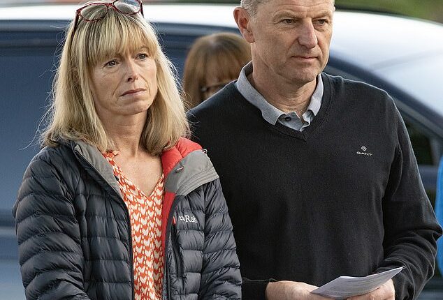 Kate and Gerry McCann are pictured at the annual prayer vigil in their home village of Rothley, Leicestershire, to mark the 18th anniversary of the disappearance of their daughter Madeleine