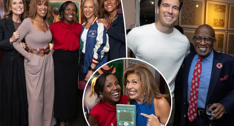 Deborah Roberts celebrate book launch with Al Roker, Hoda Kotb, Gayle King and Robin Roberts