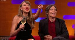 Cillian Murphy's son was sweetly spotted in The Graham Norton Show audience by Taylor Swift in Friday's episode