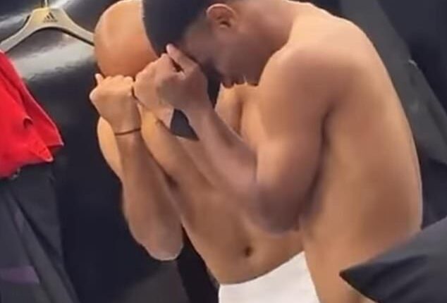 Bryan Mbeumo and Amad Diallo danced in the dressing room after Man United beat Brighton