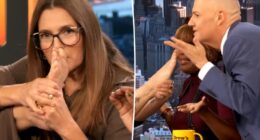 Drew Barrymore smells her 'dirty' feet live on TV, shoves them in co-hosts' faces