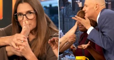Drew Barrymore smells her 'dirty' feet live on TV, shoves them in co-hosts' faces
