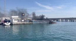 The incident occurred as the motorboat, described locally as a tourist boat, was leaving the marina in Fuengirola on Spain's Costa Del Sol?