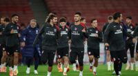 El Atlético de Madrid se entrenó en el Emirates el lunes pero no pudo utilizar las duchas de agua caliente