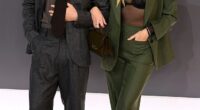Emma Bunton attended the London premiere of Victoria Beckham 's new Netflix documentary on the arm of her son Beau