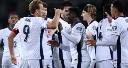 England seal their place at the 2026 World Cup by thrashing Latvia 5-0 in Riga on Wednesday