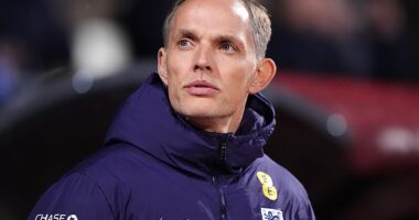 England fans took aim at Thomas Tuchel with sarcastic chants at their match in Latvia